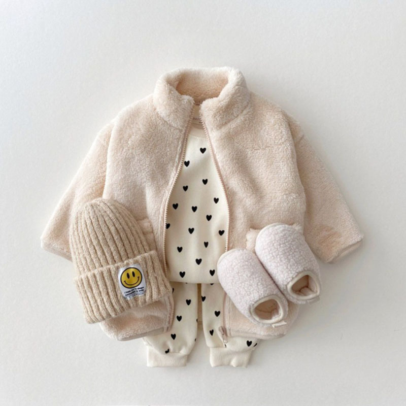 2pcs Baby Boy/Girl Allover Heart Pattern T-shirt and Pants Set-kissminis