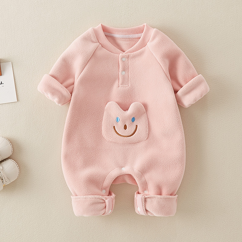 Baby Boy/Girl Cute 3D Cat Design Long Sleeve Romper-kissminis