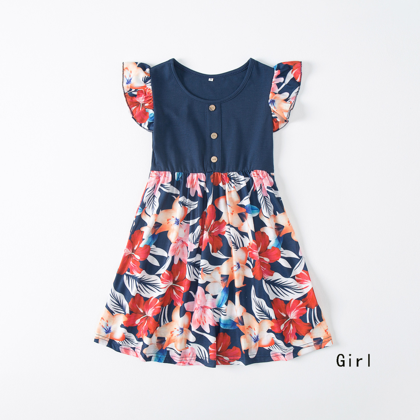 Family Matching Floral Print Bodysuit Sweatshirt-kissminis