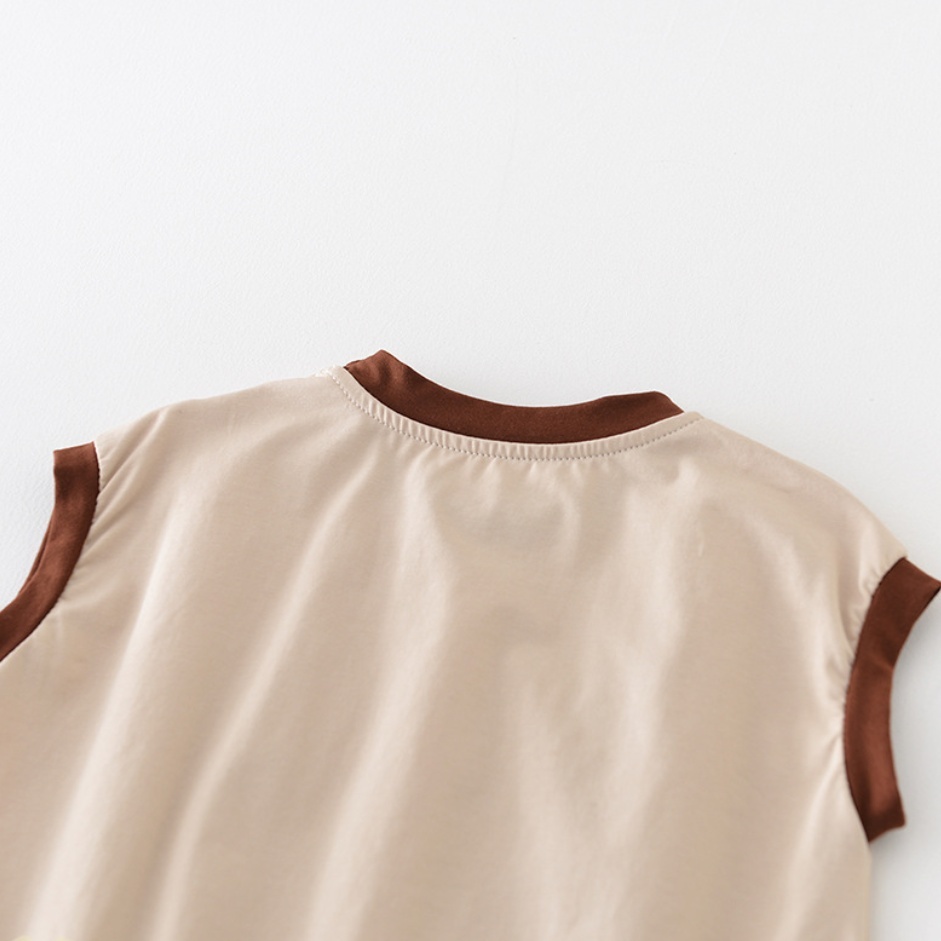 Baby Boy/Girl Puppy Cartoon Bodysuit-kissminis