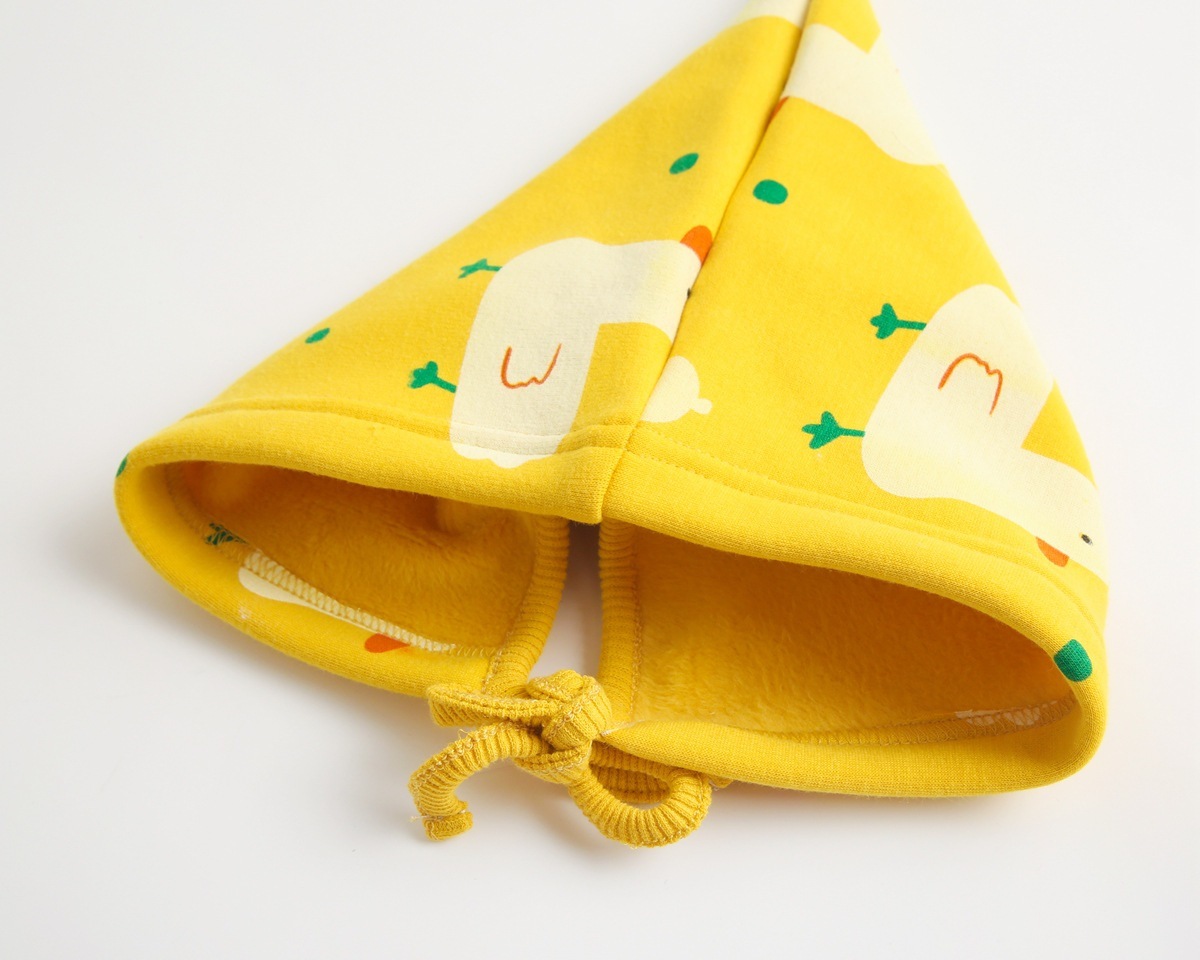 Baby Boy/Girl Allover Duck Pattern Long Sleeve Bodysuit and Hat Set-kissminis