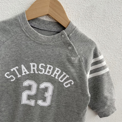Baby ‘STARSBRUG’ Lines Romper -kissminis