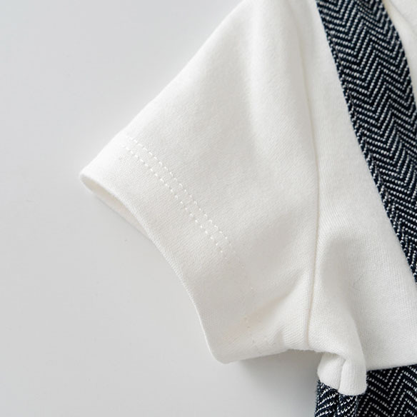 Baby Boy Little Gentleman Bow Romper -kissminis