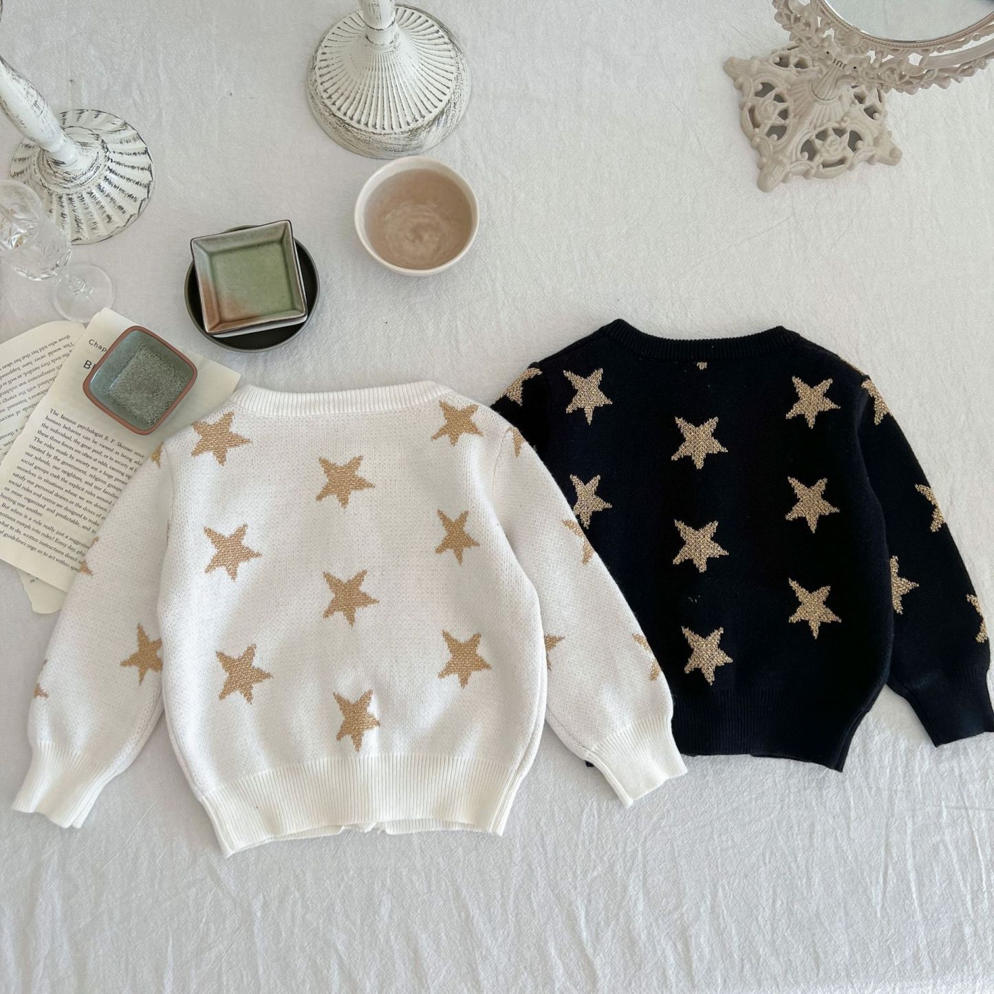 Baby Boy/Girl Star Top Long Sleeve Sweatshirt-kissminis