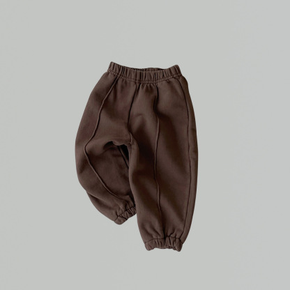 Baby Boy/Girl Solid Color Casual Elasticized Joggers Pants