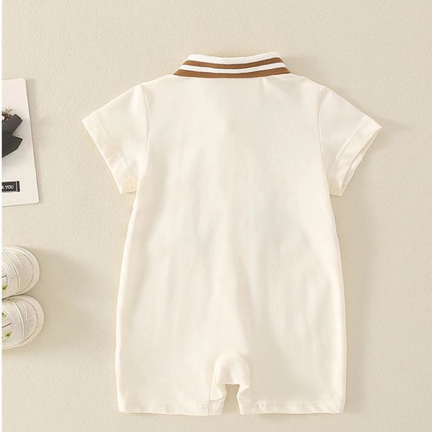 Baby Boy Cartoon Rabbit Decoration Romper-kissminis