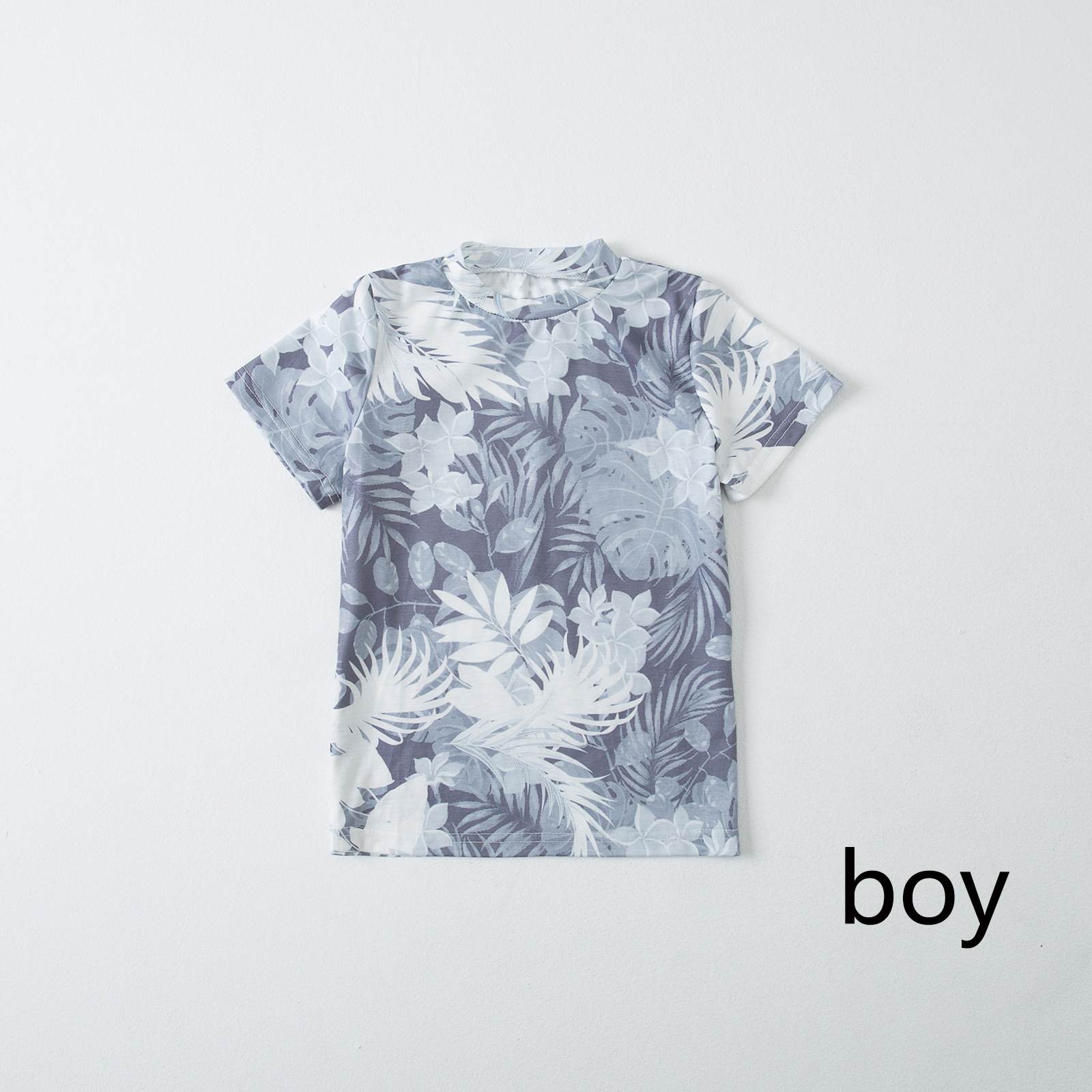 Family Matching Floral Print Grey Bodysuit Sweatshirt-kissminis