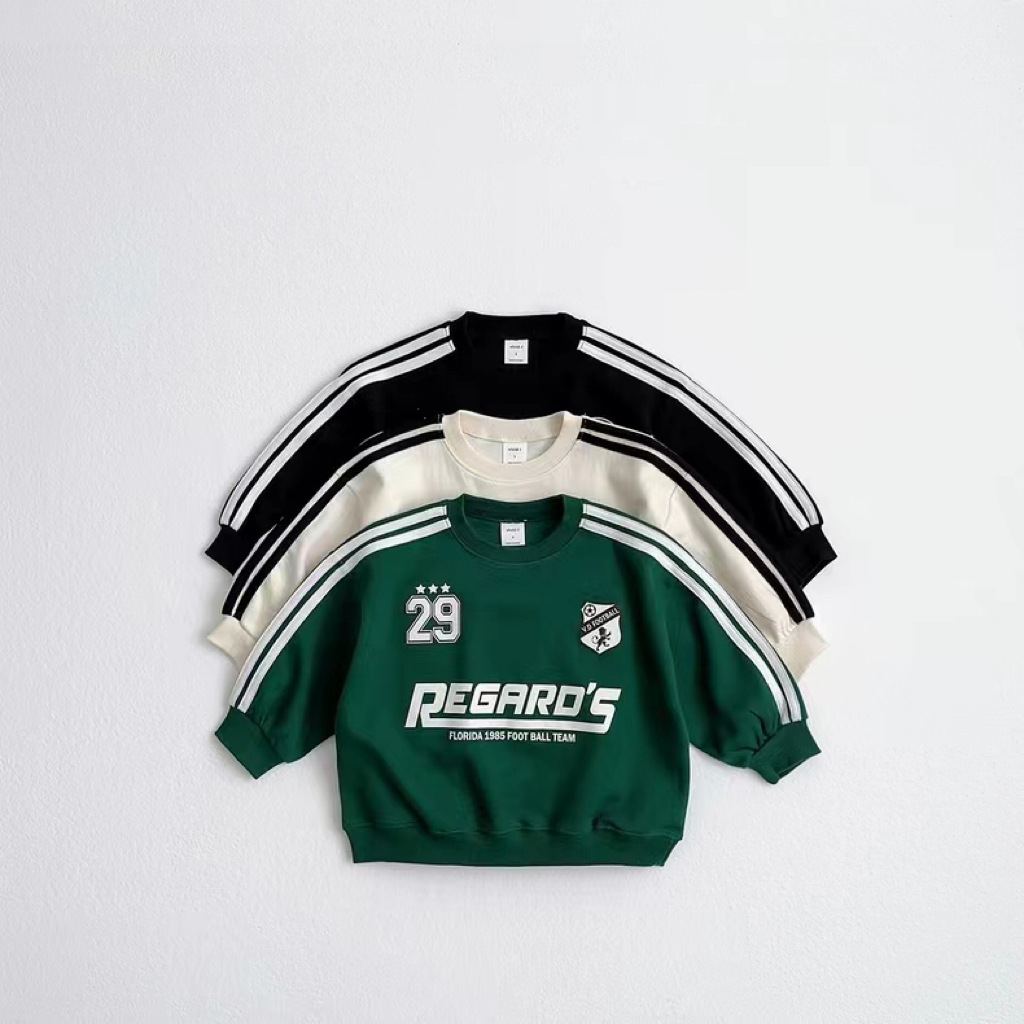 Baby Boy/Girl Sports Crew Neck Printed Sweatshirt-kissminis