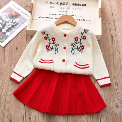 Baby/Toddler Girl Embroidered Flowers Dress-kissminis