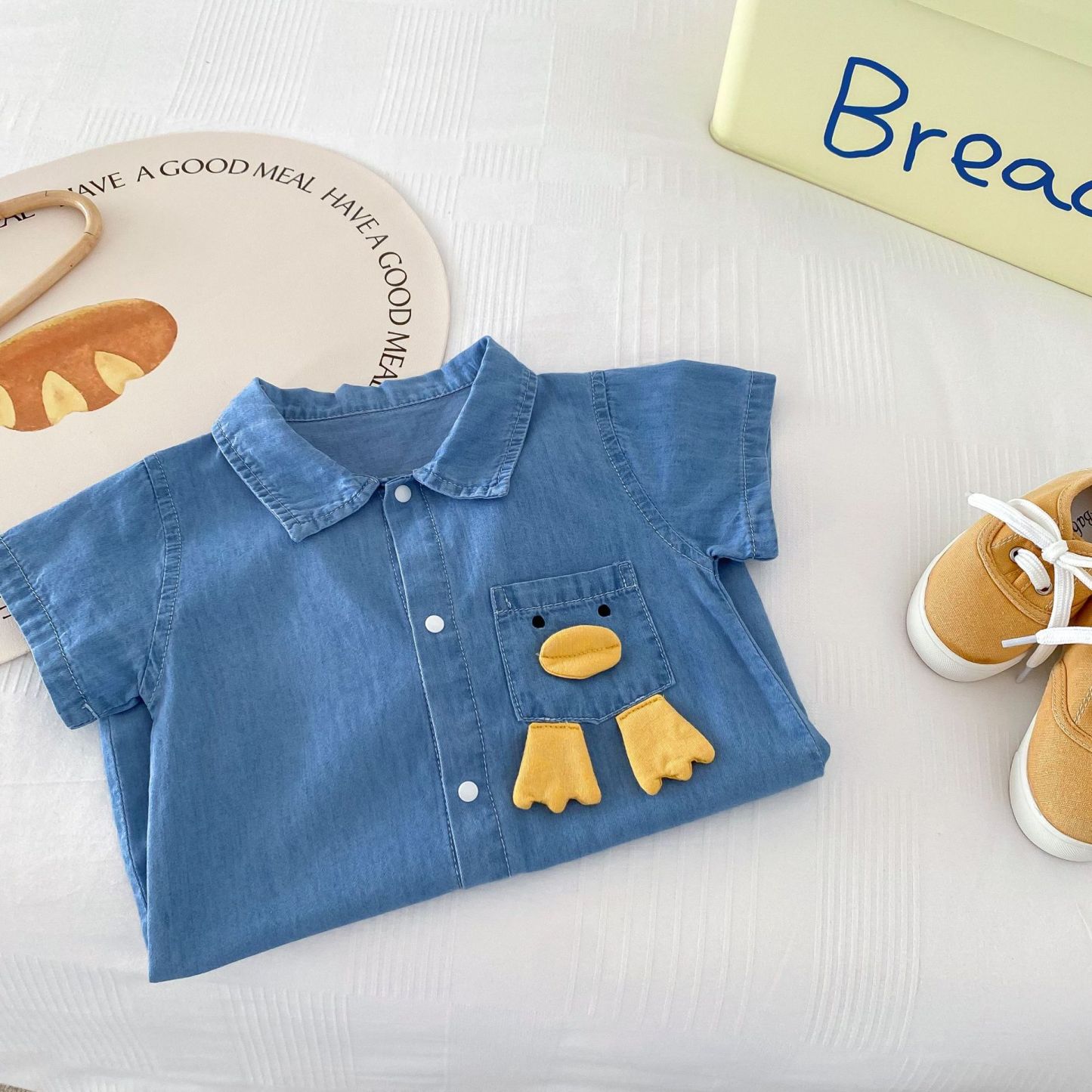 Baby Boy/Girl Cartoon Cowboy Romper-kissminis