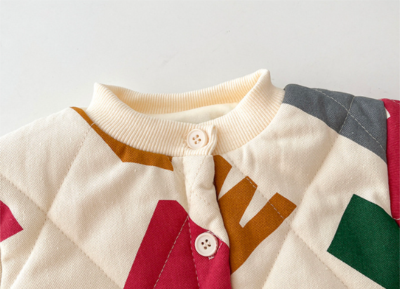 Baby Toddler Boy/Girl Color Block Long Sleeve Romper-kissminis
