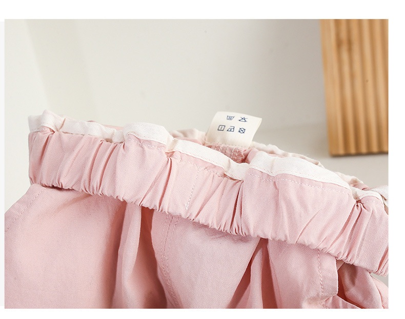 Pink Sleeveless Ruffled Top Matching 2pcs Shorts Set