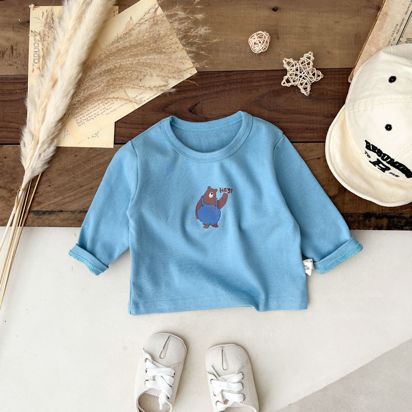 Baby Boy/Girl Printed Long Sleeve T-Shirt -kissminis