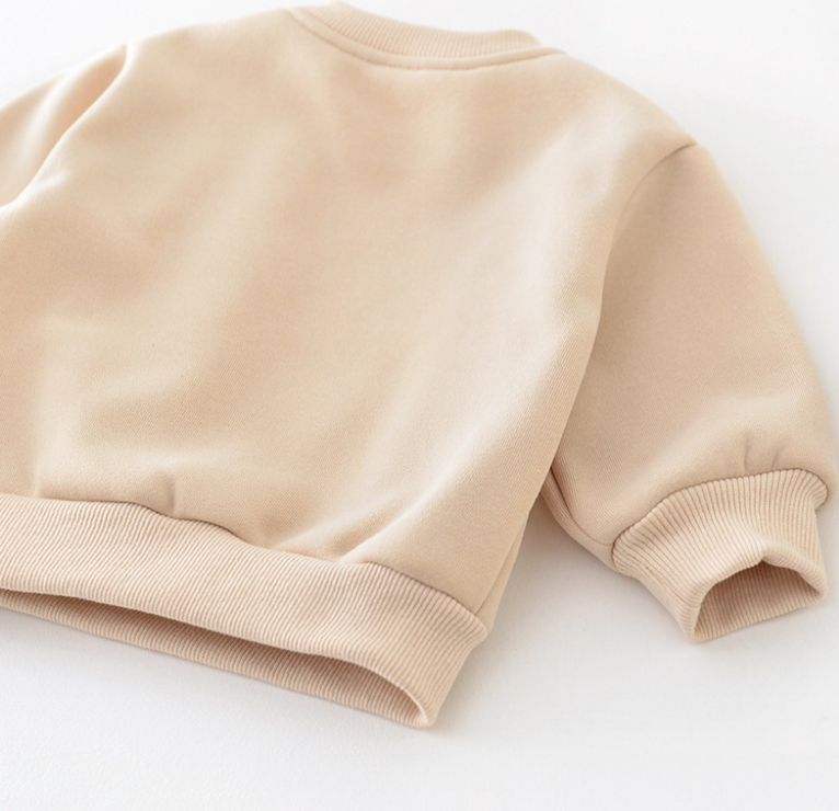 Baby Boy/Girl Cute Bear Graphic Long Sleeve Sweatshirt-kissminis