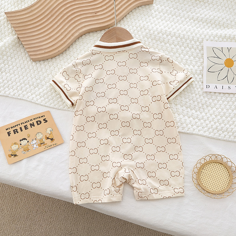 Baby Boy Lucky Dog Printed Romper-kissminis