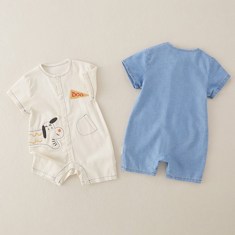 Baby Boy/Girl Dog Print Romper-kissminis