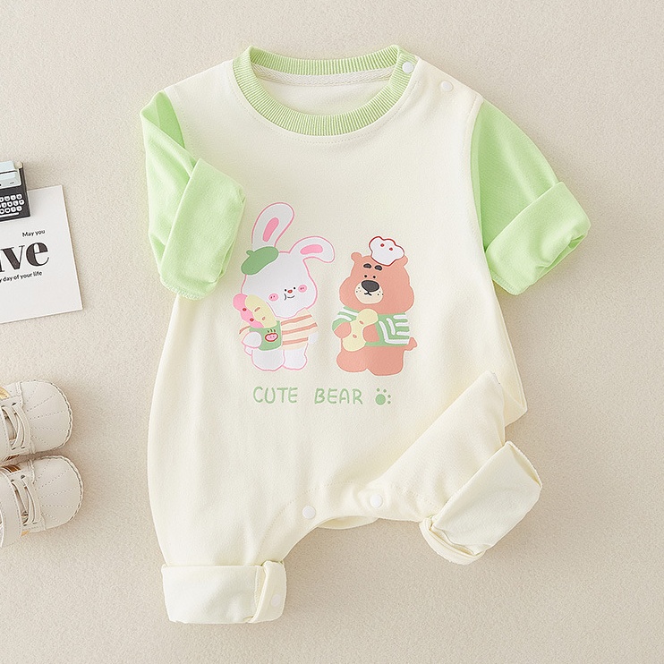 Baby Boy/Girl Cute Bear Cartoon Romper-kissminis