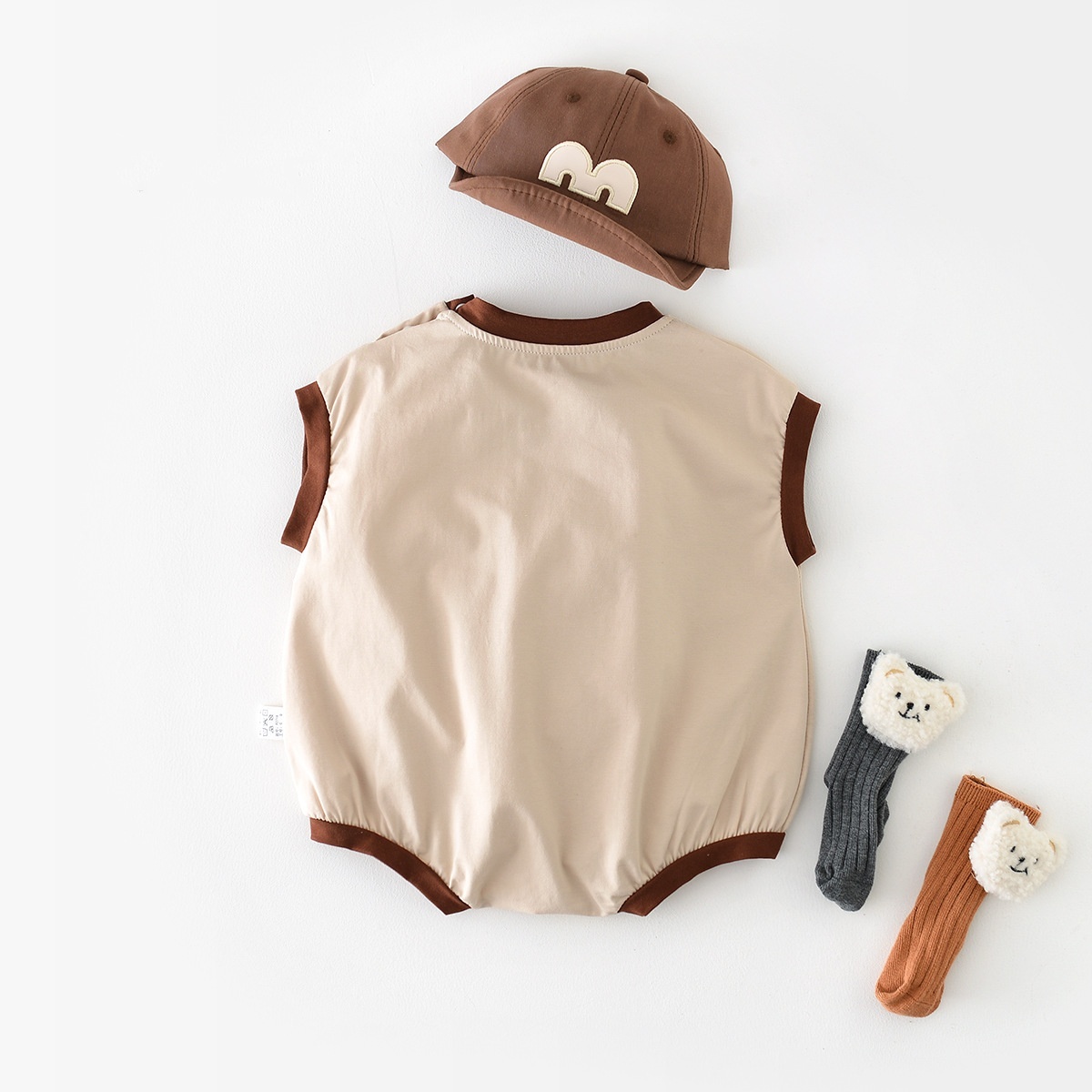 Baby Boy/Girl Puppy Cartoon Bodysuit-kissminis