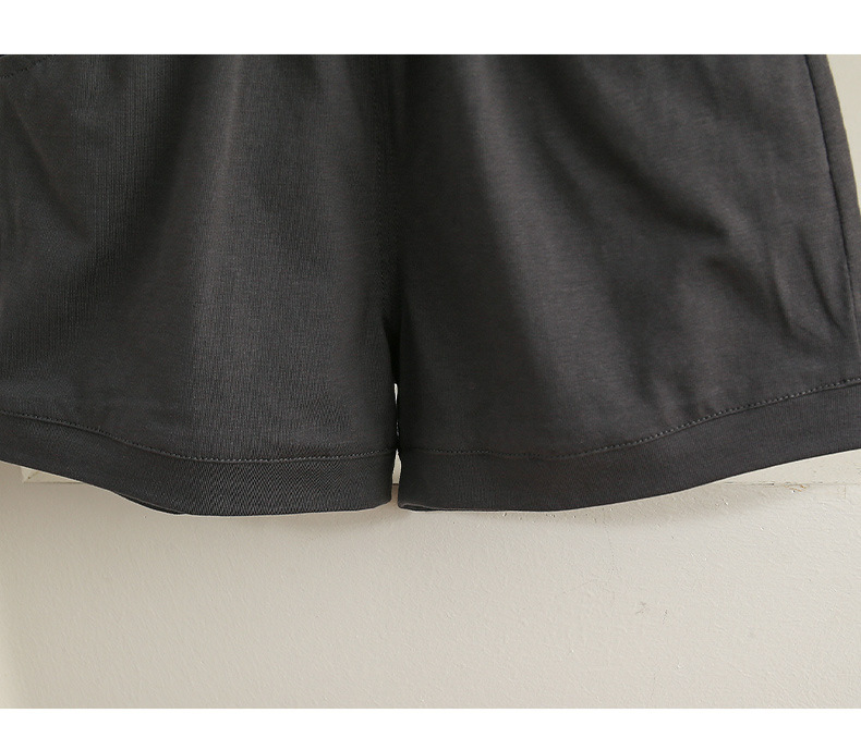 Sleeveless Polo Top with Panda Embroidered Detail Shorts Set