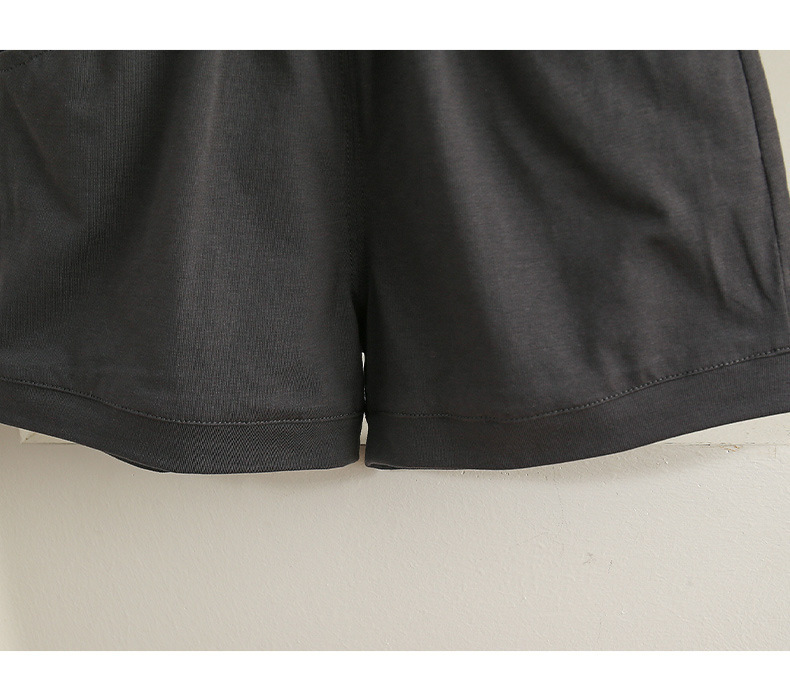 Sleeveless Polo Top with Panda Embroidered Detail Shorts Set