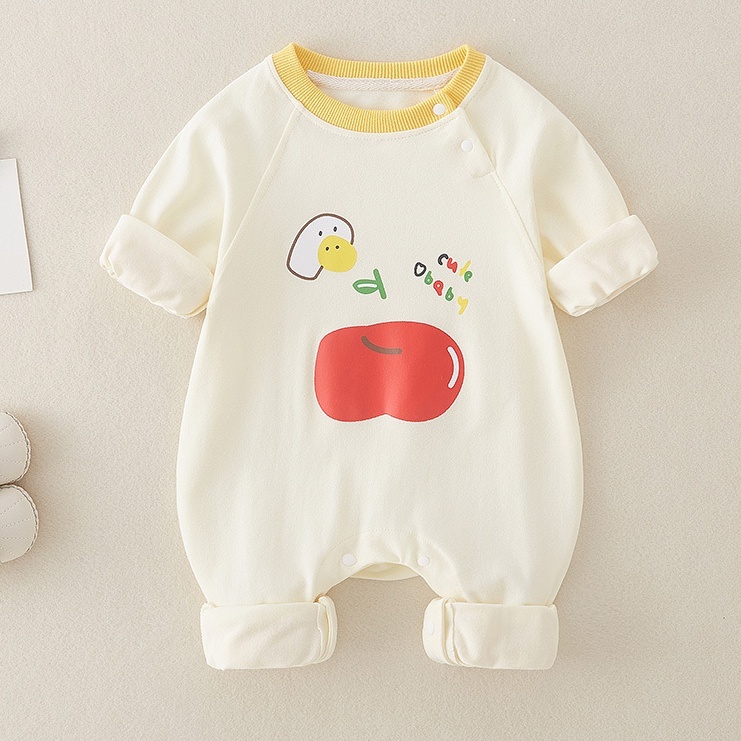 Baby Boy/Girl Apple Print Romper-kissminis