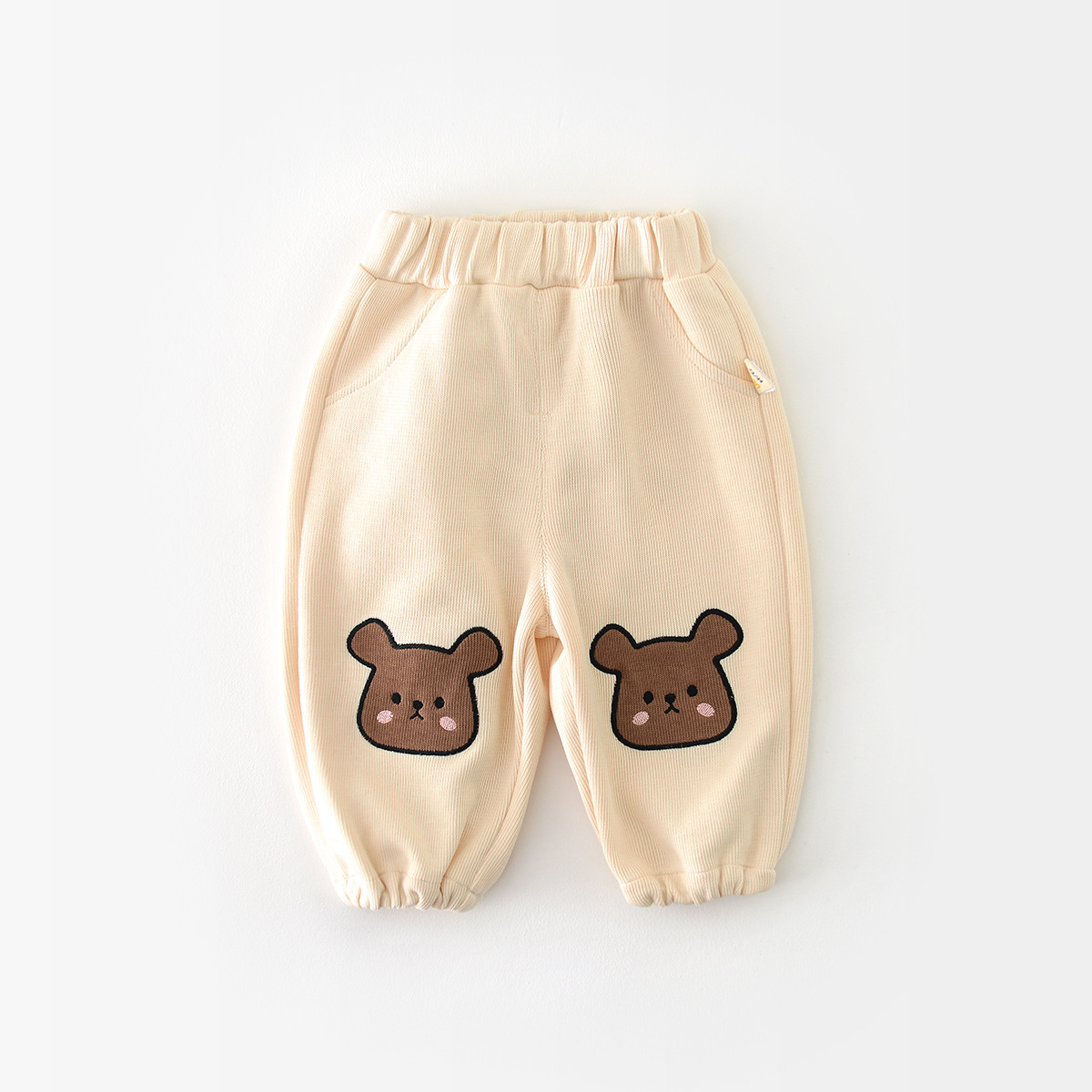 Baby Boy/Girl Bear Graphic Pants-kissminis