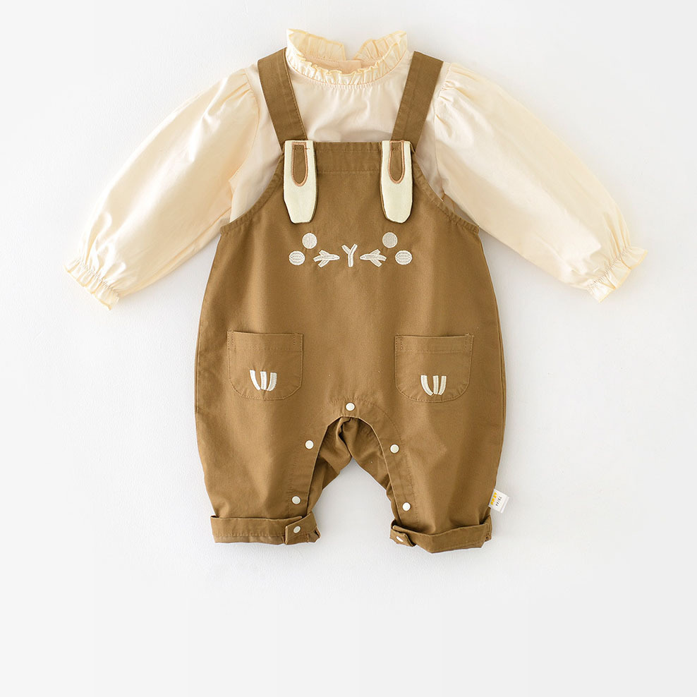 Baby Boy/Girl Rabbit Overalls Romper-kissminis