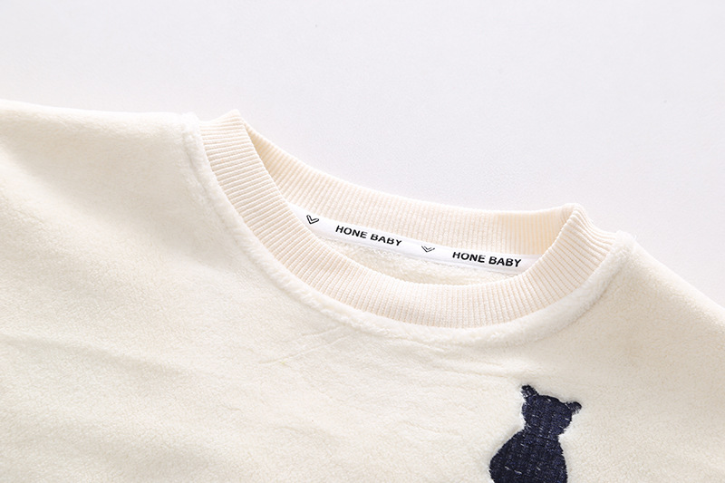 Toddler Boy/Girl Solid Color Cute Bear Two Piece Set-kissminis