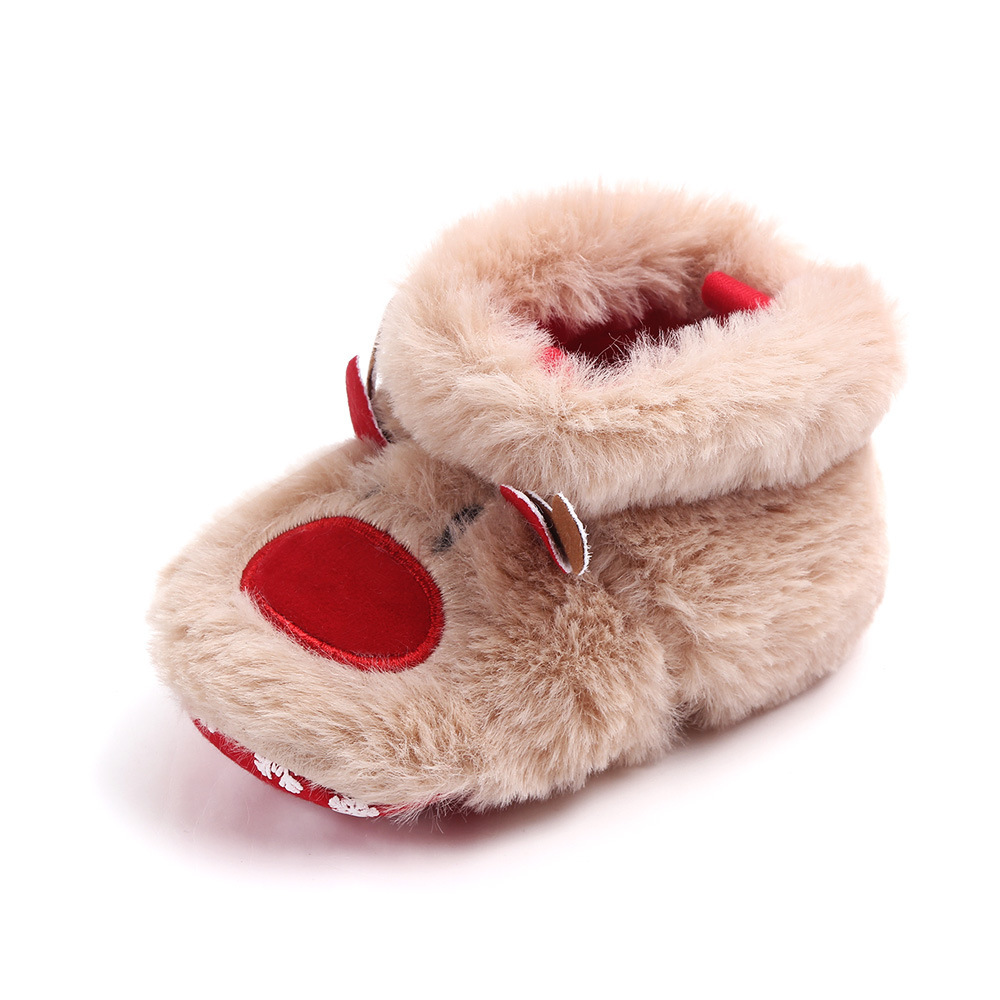 Baby Cotton Shoes Winter Christmas Socks Toddler Shoes-kissminis