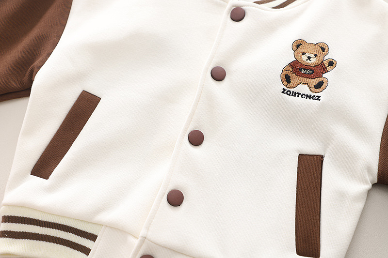 Toddler Boy/Girl Allover Teddy Bear Three-Piece Set-kissminis