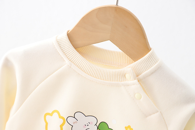Baby Boy/Girl Carrot Bunny Printed Romper-kissminis