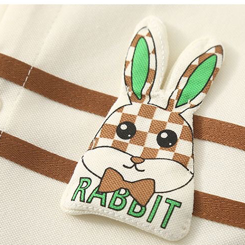 Baby Boy Cartoon Rabbit Decoration Romper-kissminis