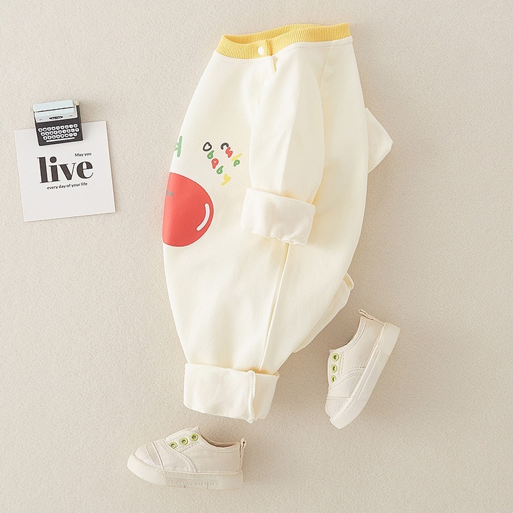Baby Boy/Girl Apple Print Romper-kissminis
