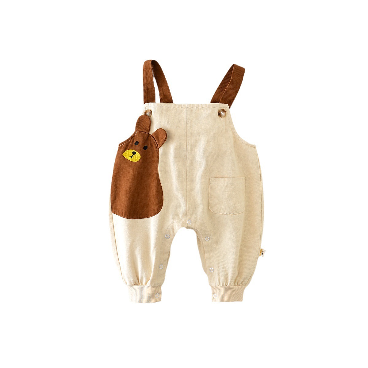 Baby Boy/Girl Cartoon Bear Pattern Overalls-kissminis