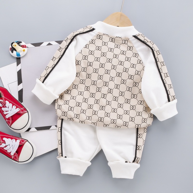 Toddler Boy/Girl Ins Style Print Two Piece Set-kissminis