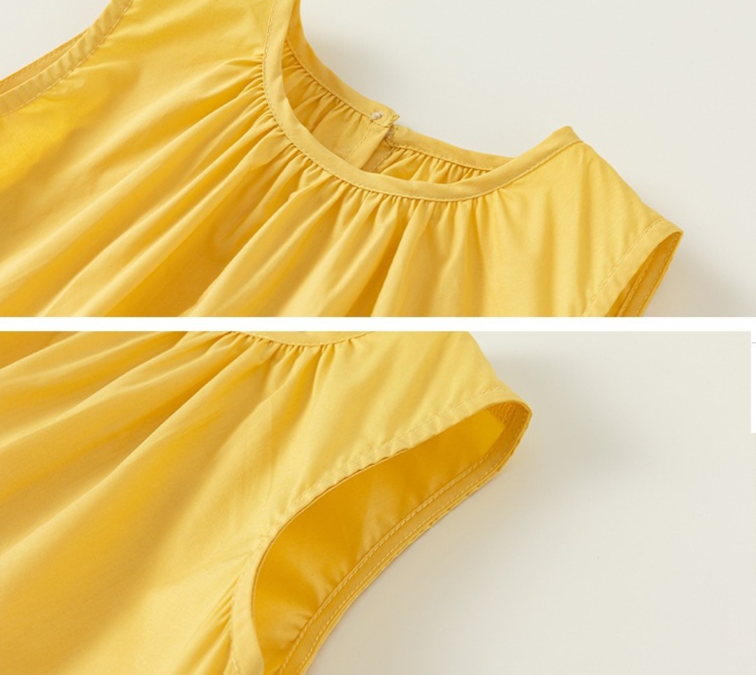 Baby Toddler Girl Block Color Sleeveless Dress