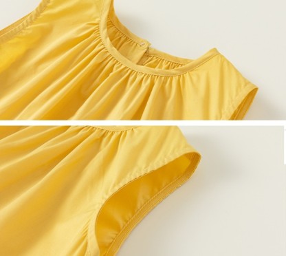 Baby Toddler Girl Block Color Sleeveless Dress