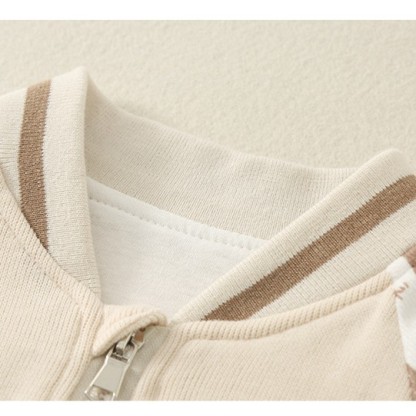 Baby Boy/Girl 3D Suspender Panda Pattern Long Sleeve Zipped Baseball  Romper