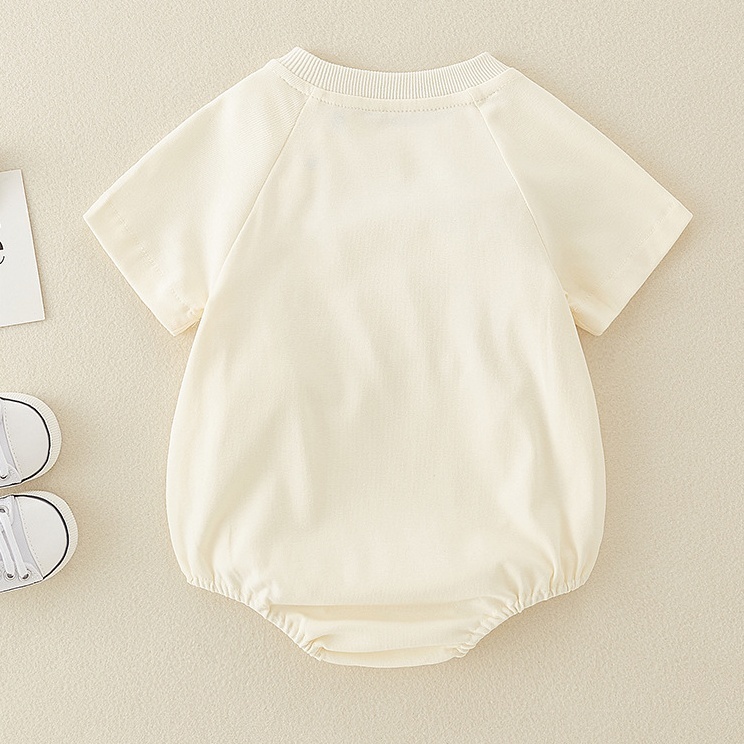 Baby Boy/Girl Animal Alphabet Print Bodysuit-kissminis