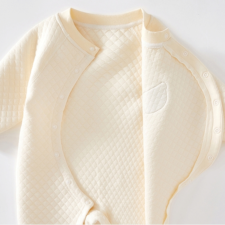 Baby Boy/Girl Bear Patch Newborn Warm Long Sleeve Romper