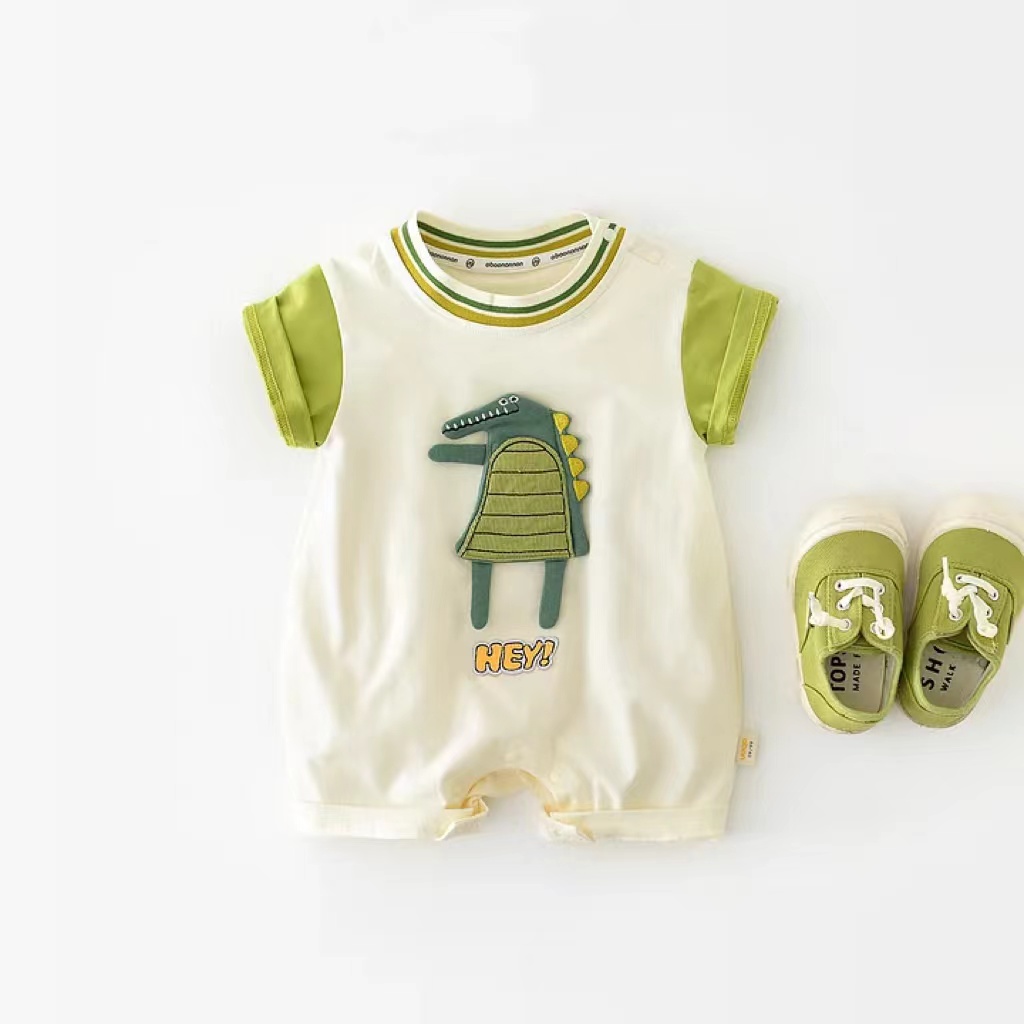 Baby Dinosaur Patch Romper
