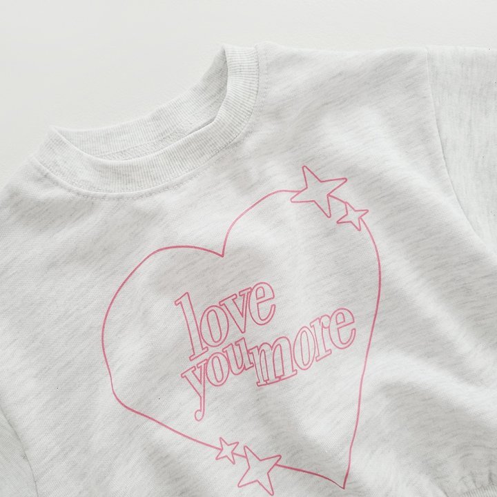 2pcs Toddler Love and Monogram Crew Neck Sweatshirt and Pants Set-kissminis