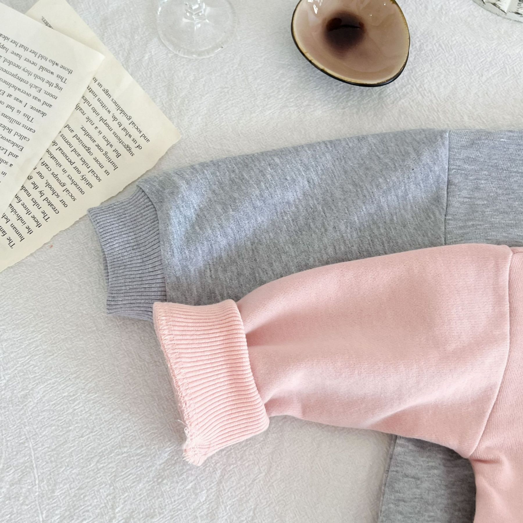 Baby Bear and Letter Pattern Sweatshirt-kissminis