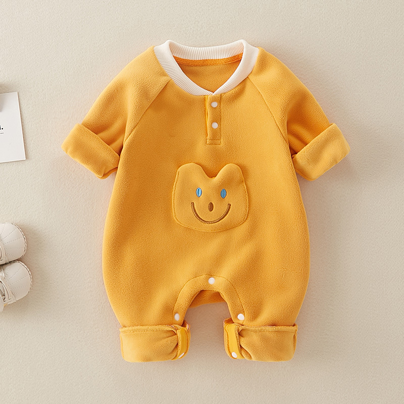 Baby Boy/Girl Cute 3D Cat Design Long Sleeve Romper-kissminis