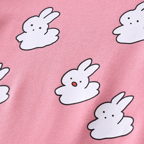Baby Boy/Girl Smile Rabbit Print Romper-kissminis