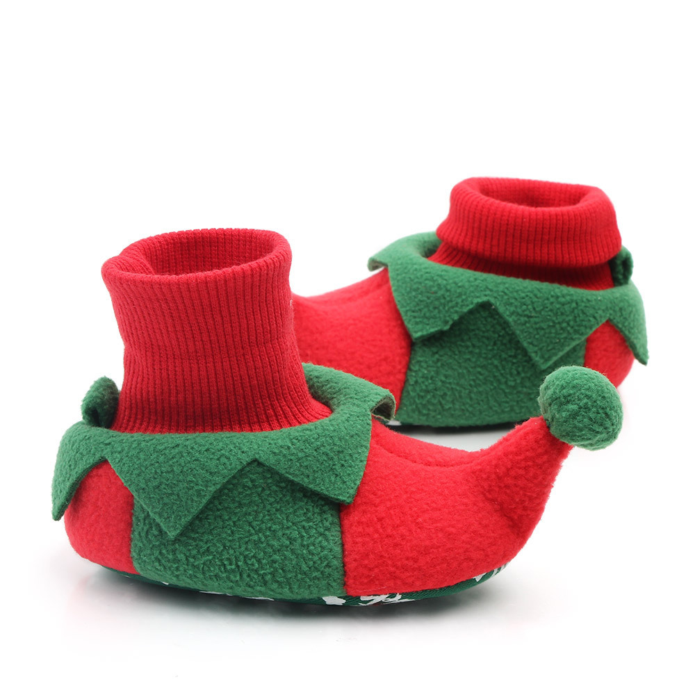 Baby Design Christmas Baby Shoes Soft Sole Shoes-kissminis
