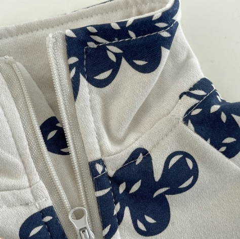 2pcs Baby/Toddler Boy Cloud Printed Jacket and Pant Set-kissminis
