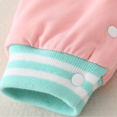 Baby Cute Koala and Letter Print Long Sleeve Baseball Romper-kissminis