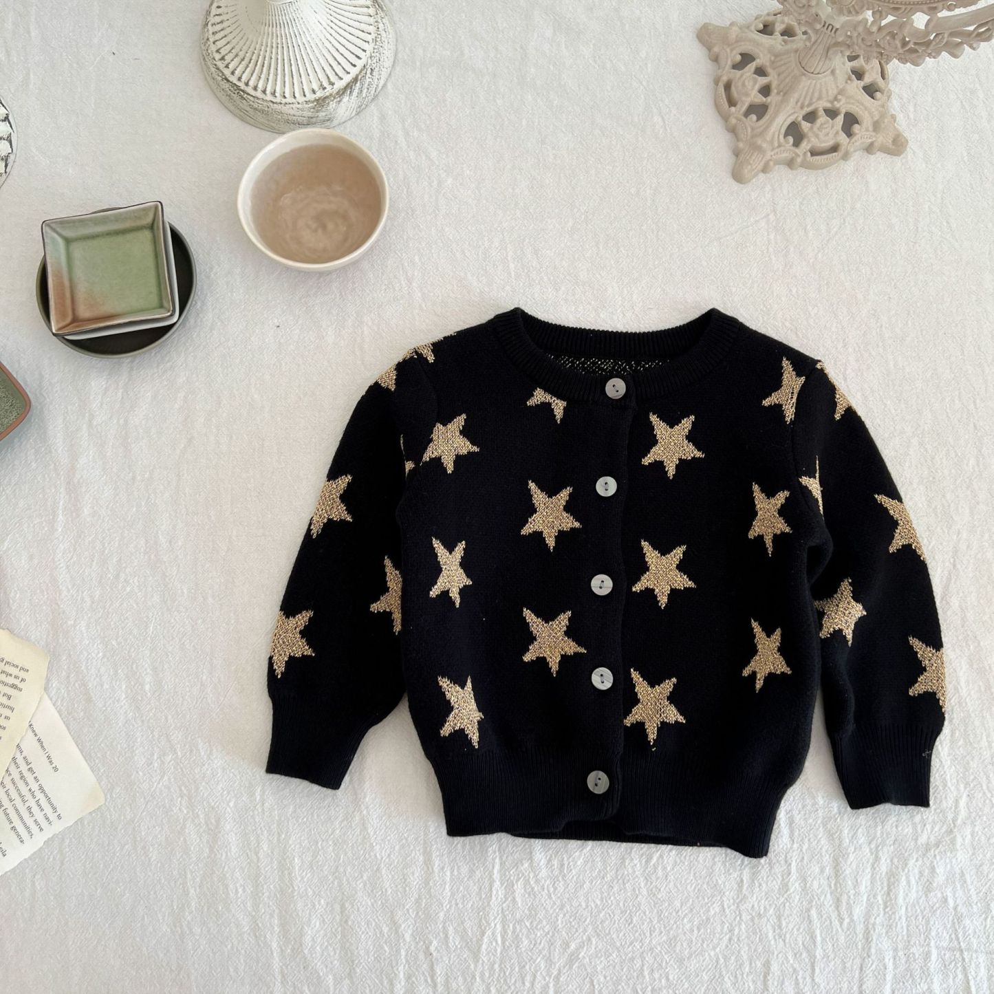 Baby Boy/Girl Star Top Long Sleeve Sweatshirt-kissminis