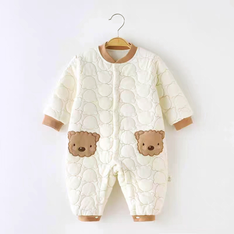 Baby Boy/Girl Bear Pattern Romper-kissminis